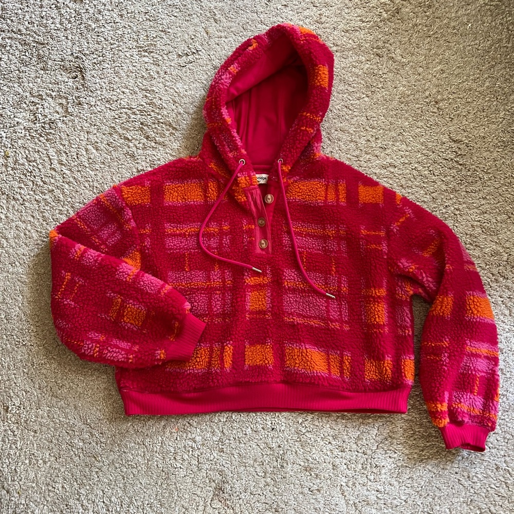 Porridge Anthropologie Sherpa hoodie L